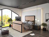 Melaya Metal TV Bed
